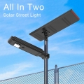 Lampadaire solaire LED tout-en-un étanche d'extérieur 40 W 60 W