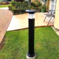 Borne lumineuse solaire d'extérieur à LED en aluminium pour jardin