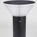 Borne solaire de jardin en aluminium moulé étanche IP65, garantie 2 ans, source LED