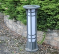Borne lumineuse solaire CE populaire pour extérieur de qualité commerciale LED moderne en aluminium écologique