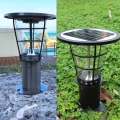 Lampes solaires LED imperméables pour poteau de pelouse, clôture, jardin