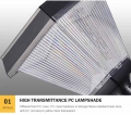 Appliques murales solaires extérieures étanches sans fil, panneaux muraux extérieurs avec lumière