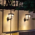 Applique murale solaire en aluminium, lampe LED étanche pour jardin, extérieur, clôture, maison