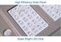 Lampadaire solaire industriel d'extérieur ABS, étanche IP65, 20 W, 40 W, 60 W, éclairage solaire intégré tout-en-un, éclairage routier, blanc SMD 6 000 K