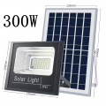 Projecteur solaire d'extérieur étanche 300 W à cellules solaires, lampe solaire en aluminium fendue
