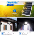 Projecteur solaire LED P65 étanche en aluminium pour jardin, piscine, garage, mur