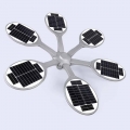 Lampadaire solaire LED tout-en-un, design de haute qualité, structure stable, puissance élevée 120 W, induction automatique