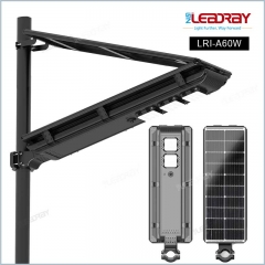Lampadaire solaire à LED intégré, étanche et tout-en-un, pour l'extérieur