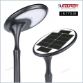 Lampadaire solaire moulé sous pression intégré de haute qualité 38 W, LED blanc/blanc chaud, monté sur poteau pour jardin et route, classé IP65
