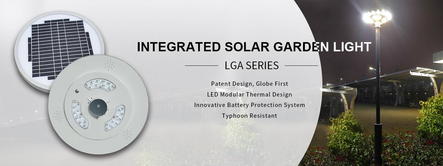 Integrated Solar Garden Light Design