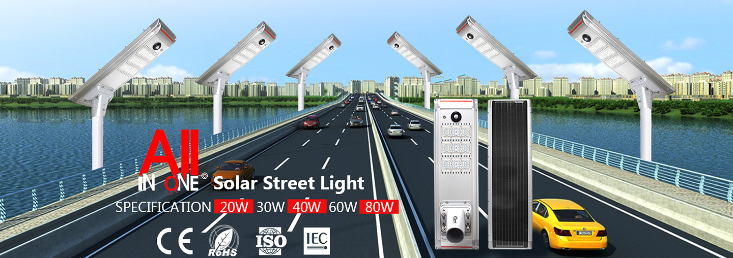 Factory Price Outdoor IP65 Solar Street Light Outdoor Lamp 60W High Lumen Smart Motion Sensor All In One Solar LED Street Light