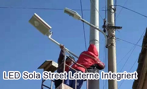 LeadRay à Einer a conduit Sola Street Laterne Integriet 8W 15WATT