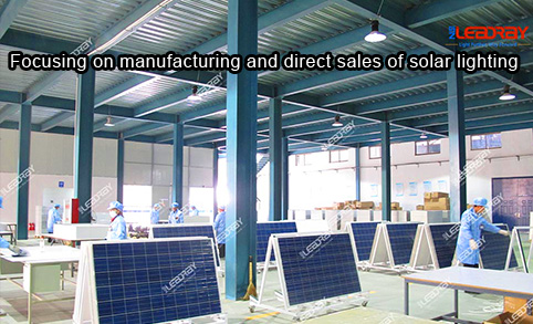 Se concentrer sur la fabrication et la vente directe de luminaires solaires - base de production d'usine de lampadaires solaires