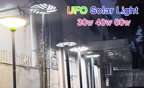 Lampe solaire de jardin à LED tout-en-un UFO Lamp Park
