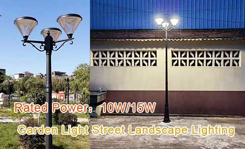 Lampe solaire de jardin à LED, étanche IP65, alimentée par batterie 6 V CC
