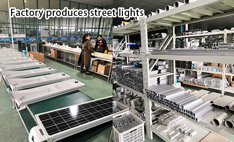 L'usine produit des lampadaires et fournit un ensemble complet d'équipements et une production professionnelle.