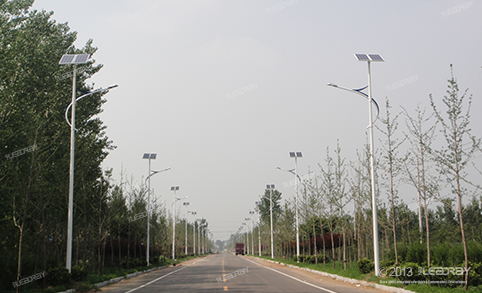 Projet d'éclairage solaire dans la rue Huanyu, Shandong